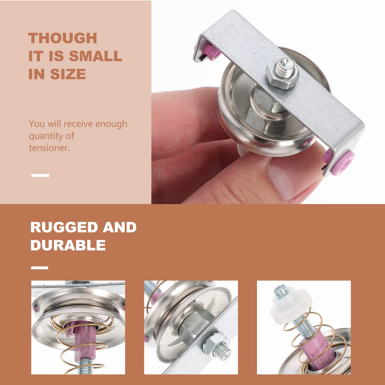 Ciieeo 2-Piece Expander Tensioner for Weaving Machine - Yarn Tensioning & Drawing Tool with Passing Belt | Perfect for Textile Weaving, Knitting & Fabric Production