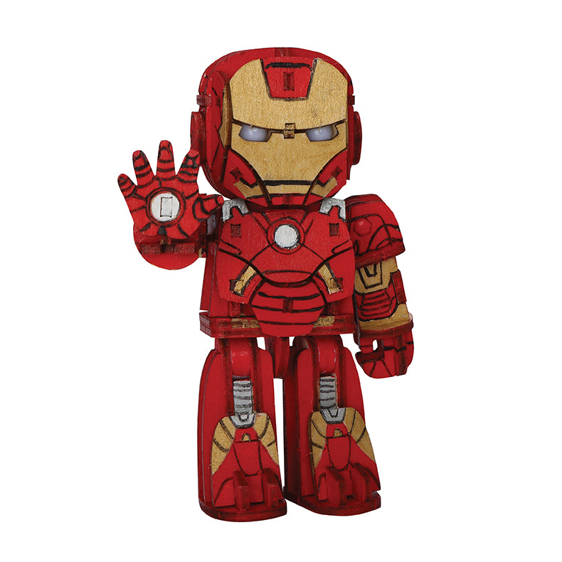IncrediBuilds IncrediBots Marvel Iron Man Model Kit - DIY 3D Puzzle Building Toy for Kids & Adults - Perfect for Marvel Fans, Collectors & STEM Learning Activities