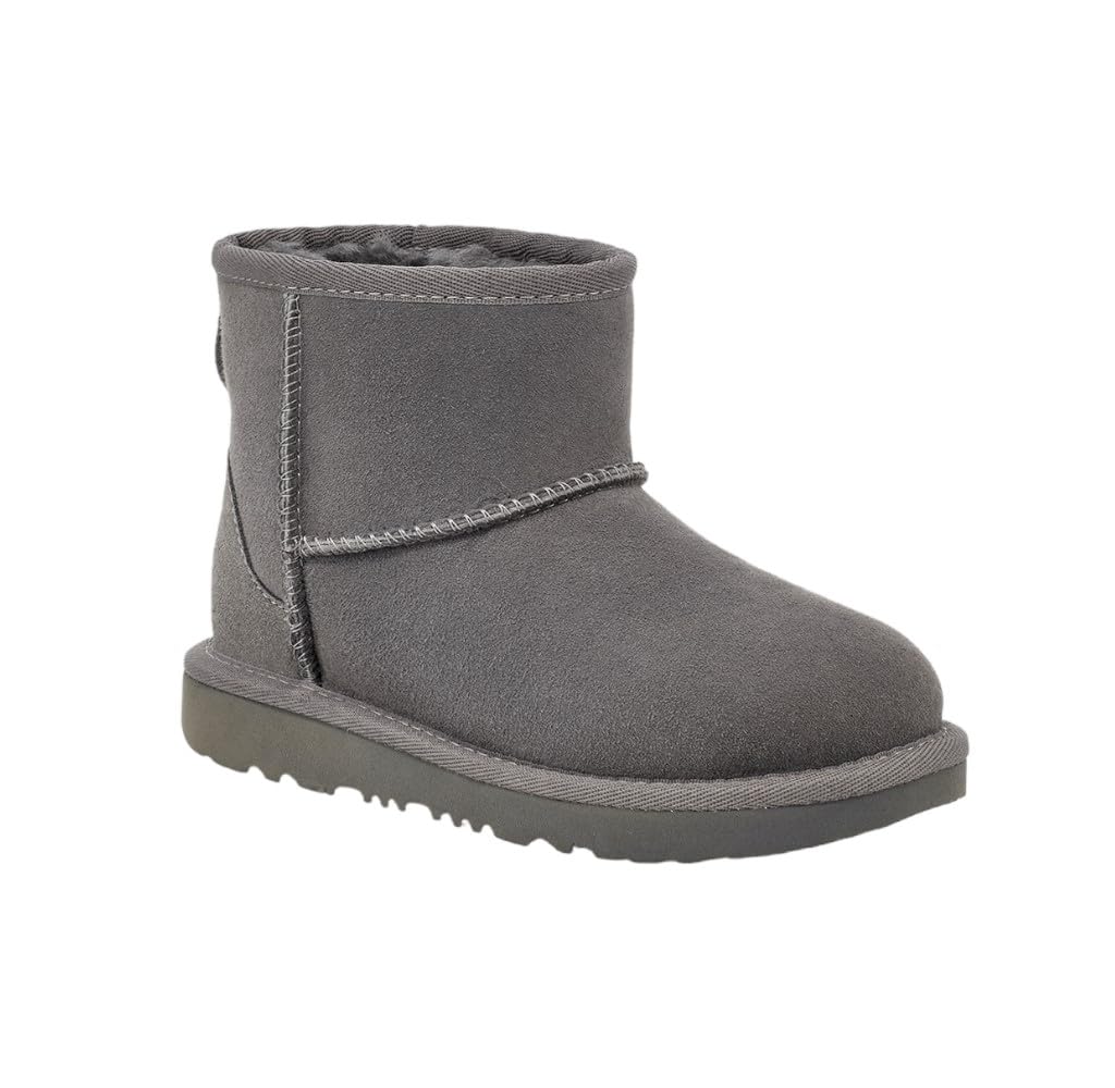 UGG Kids' Classic Mini II Boot - Waterproof Winter Snow Boots for Girls & Boys | Warm Fuzzy Lined Ankle Booties for Cold Weather, School & Outdoor Play