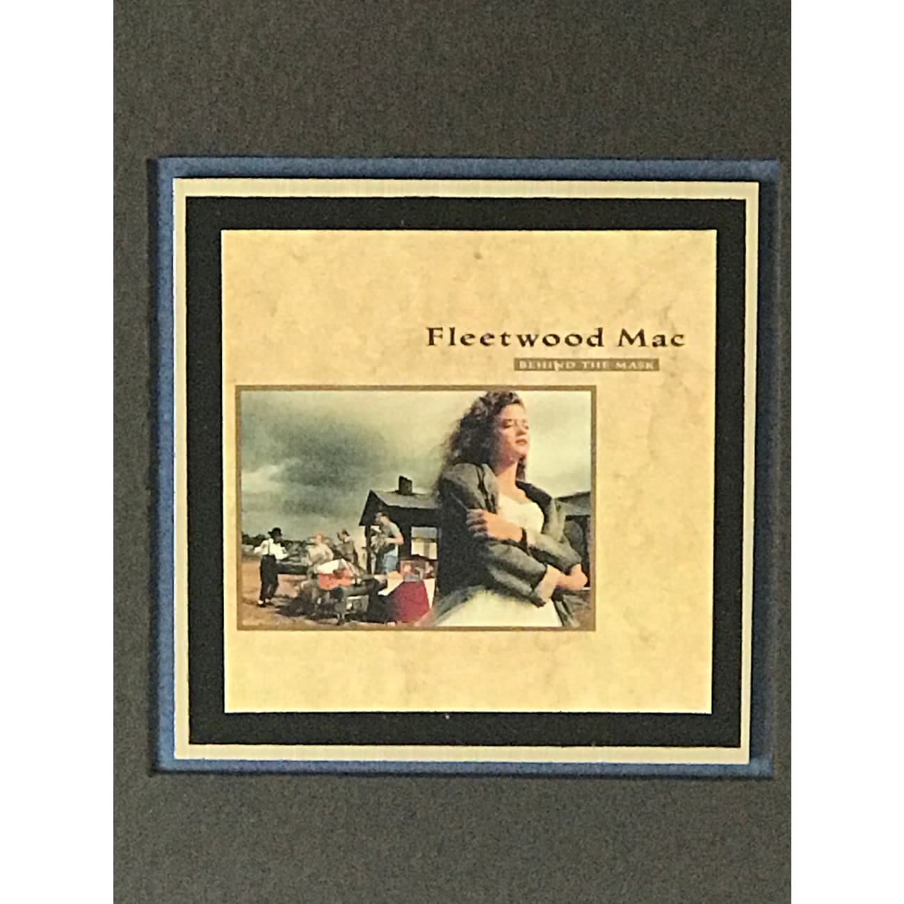 Fleetwood Mac Behind The Mask RIAA Certified Gold Album Award - Perfect for Music Collectors & Classic Rock Fans