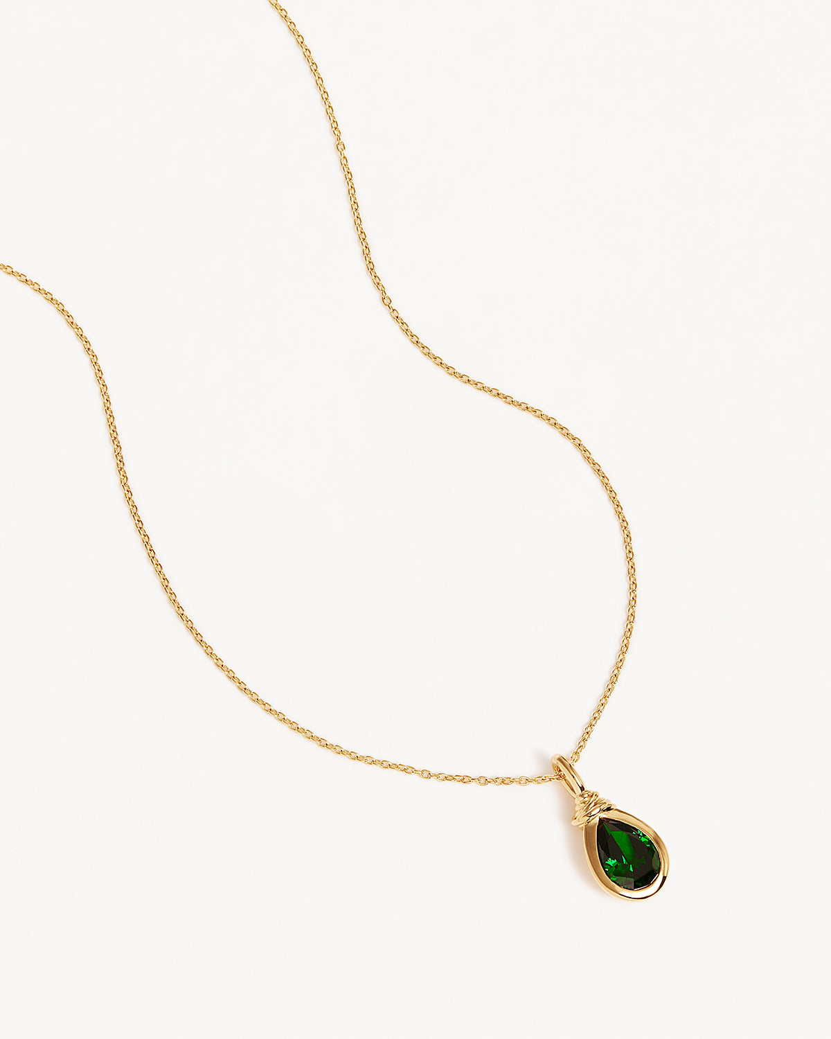 18K Gold Vermeil Soul Searching Necklace with Ocean Green Gemstone - Elegant Jewelry for Women, Perfect for Gifts, Meditation, and Spiritual Healing