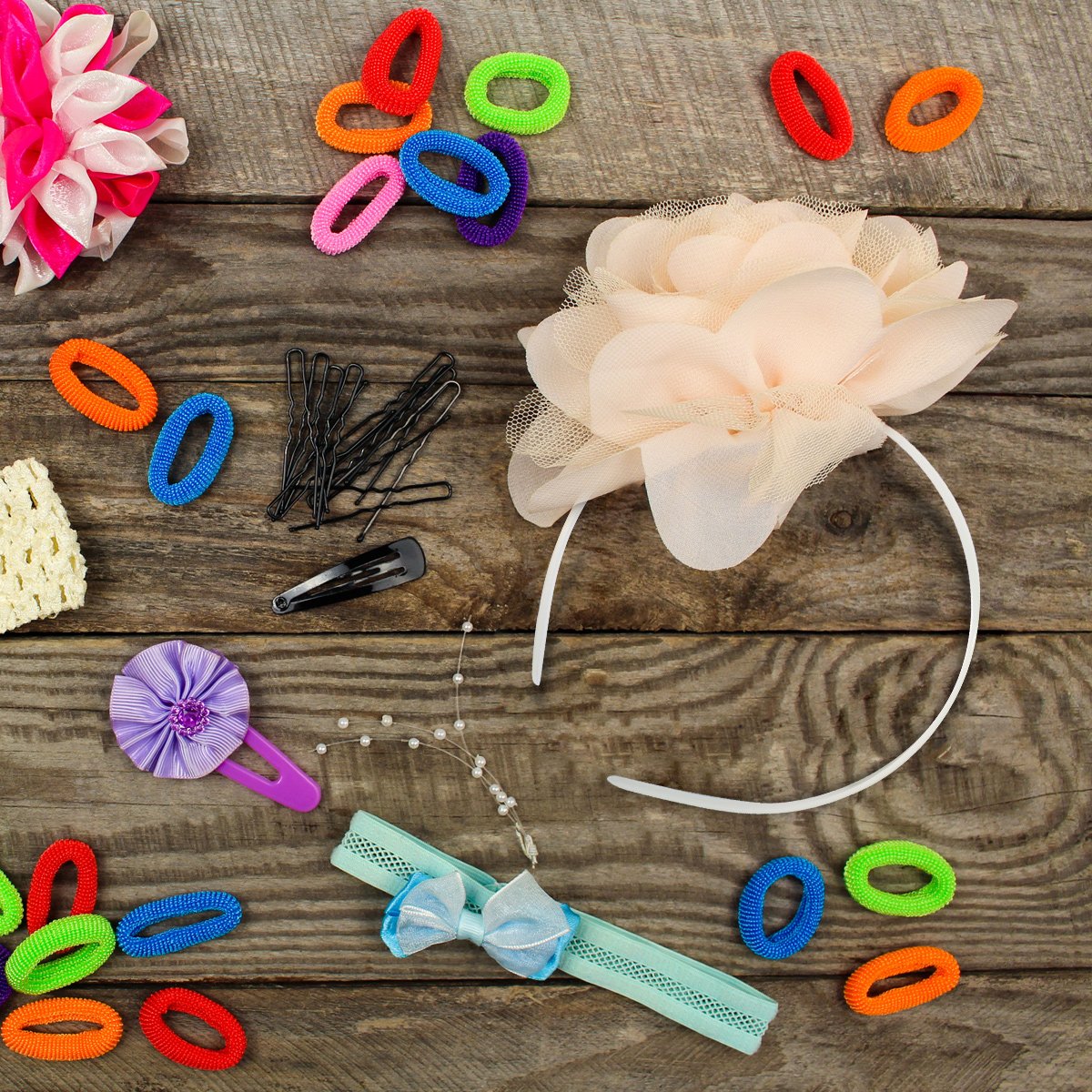 30 Pack 10mm Plain No Teeth Plastic Hair Headbands for Women & Girls - DIY Hair Accessories for Styling, Sports, Work & Everyday Use (White)
