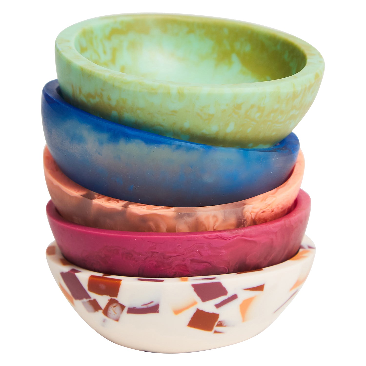 Astrid Tiny Bowl - Handmade Nougat Terrazzo Ceramic Bowl | Perfect for Desserts, Snacks & Home Decor | Microwave & Dishwasher Safe