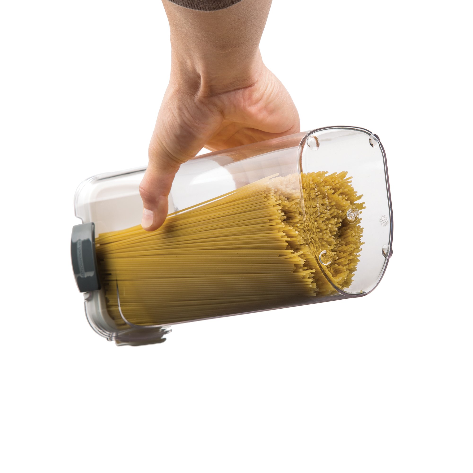 Progressive International Prepworks ProKeeper 2-Piece Clear Food Storage Canister Set - 1.4-Quart Pasta Containers for Kitchen Organization & Baking Supplies | Perfect for Pantry, Countertop & Baker's Kitchen Storage