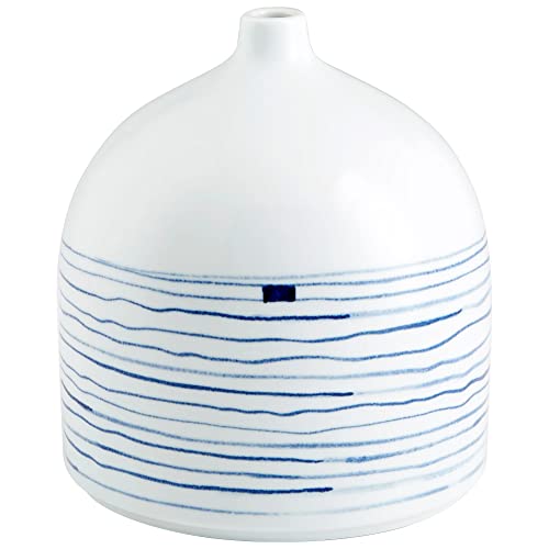 Whirlpool Glass Vase - 11 Inches Tall, 9.75 Inches Wide - Perfect for Home Decor, Wedding Centerpieces & Flower Arrangements