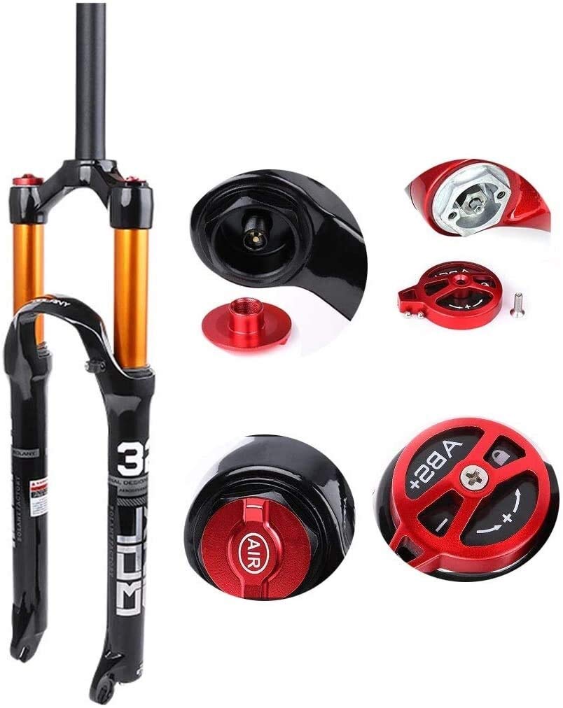MTB Suspension Forks - Aluminum Alloy Gas Fork with Remote Lockout for Mountain Biking