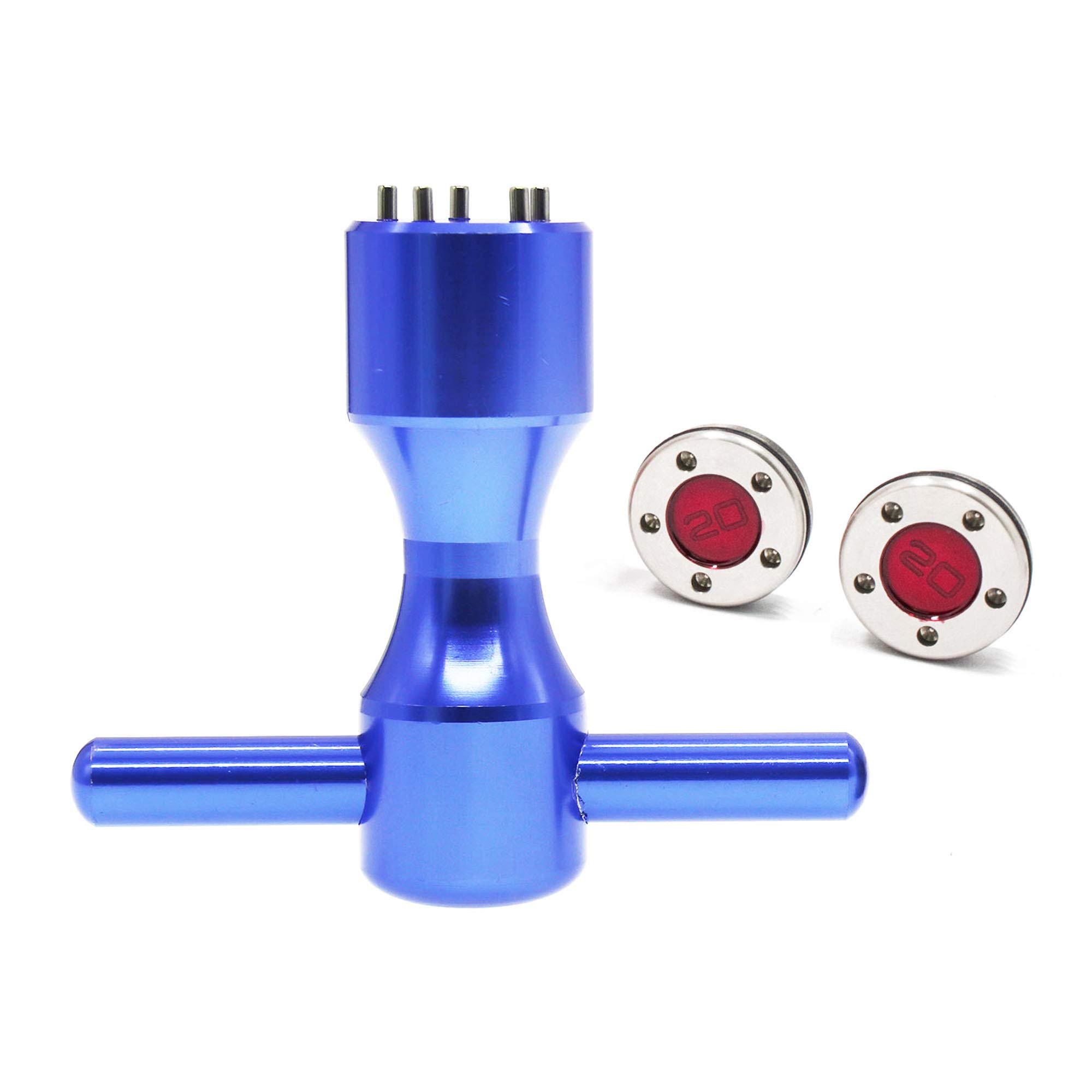 HISTAR 2-Piece Golf Putter Weight Kit - Custom Red Weights + Blue Wrench Compatible with Titleist Scotty Cameron Putters | Perfect for Golf Club Customization & Performance Enhancement