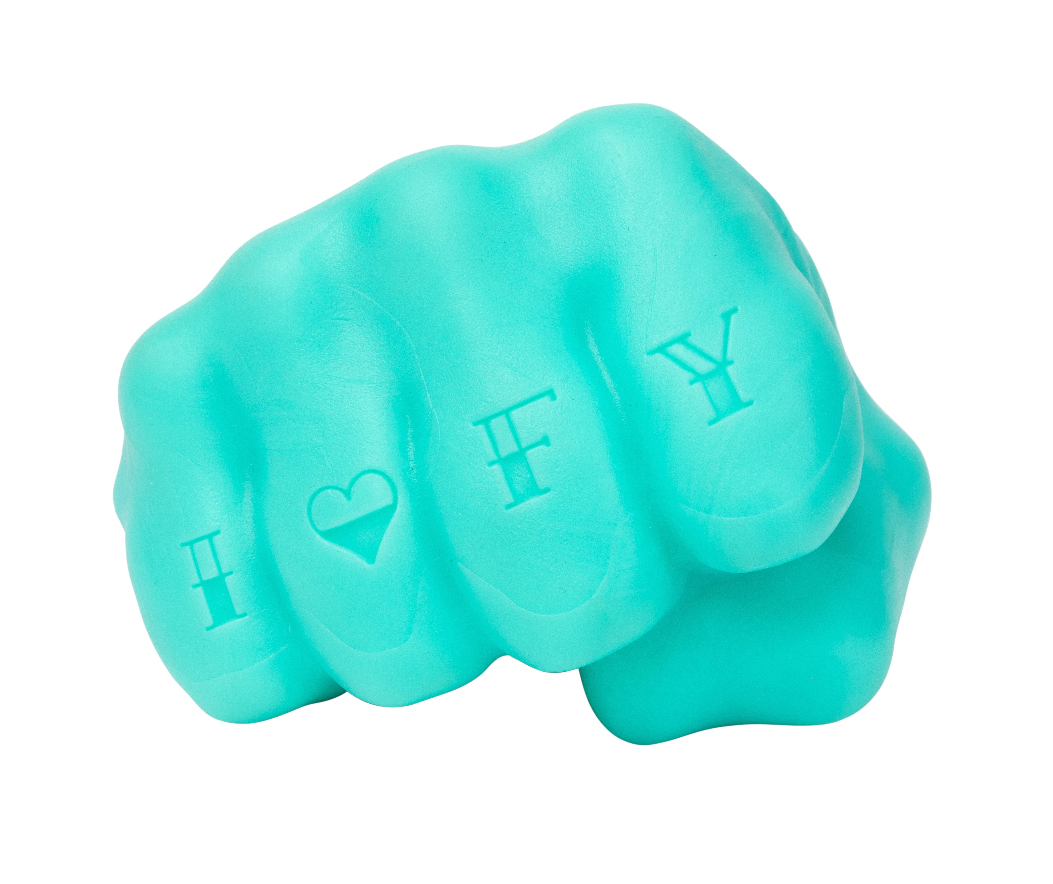 Fuzzyard Interactive Dog Chew Toy with Treat Dispenser - Knuckle Sandwich Design for Boredom Relief & Dental Health | Perfect for Training, Playtime & Anxiety Relief