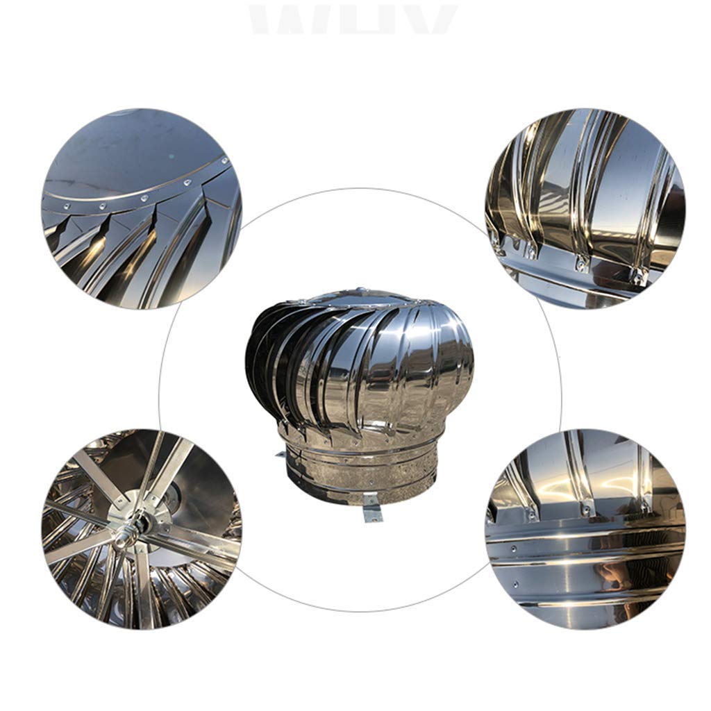 Stainless Steel Rotating Chimney Cowl Cap - 150mm Anti-Downdraught Vent Spinner for Chimneys & Exhaust Vents | Weatherproof & Durable for Home Roof, Fireplace & Outdoor Use