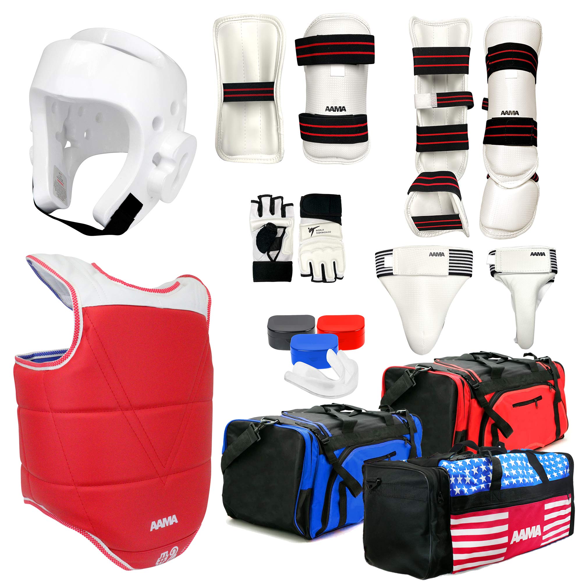 Complete Taekwondo Sparring Protective Gear Set - Customizable Armor for Martial Arts Training & Competition | Perfect for Dojo Practice, Tournaments & Self-Defense Training