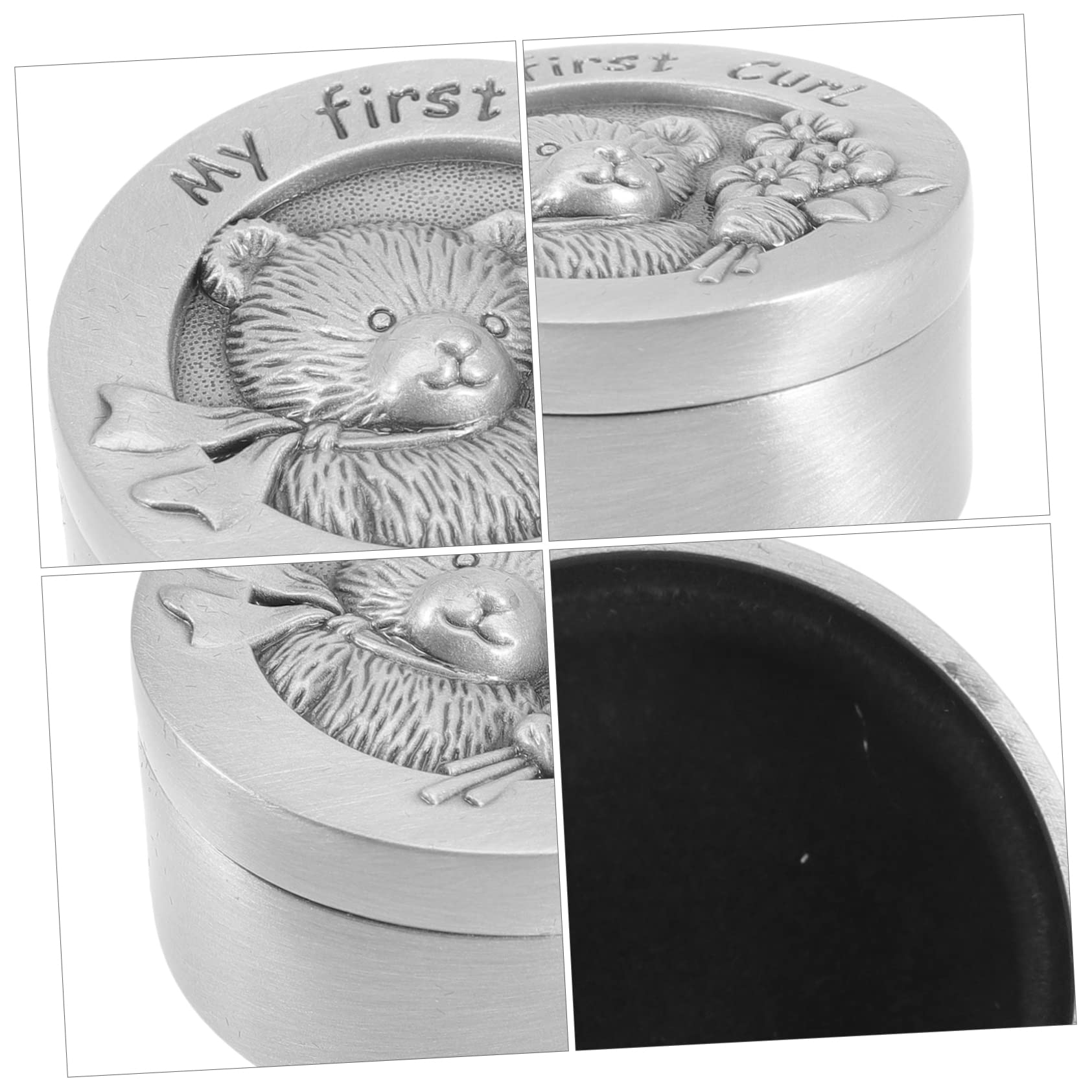 HEMOTON Baby Keepsake Box - Stainless Steel First Tooth & Hair Saver for Newborns, Christening & Birthday Gifts | Memory Box for Baby's Milestones & Special Moments