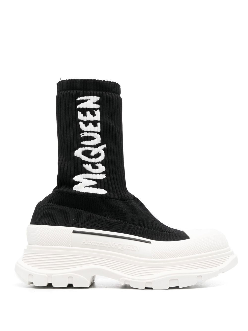 Alexander McQueen Black Leather Sneakers for Men & Women - Luxury Fashion Shoes for Casual Wear & Street Style