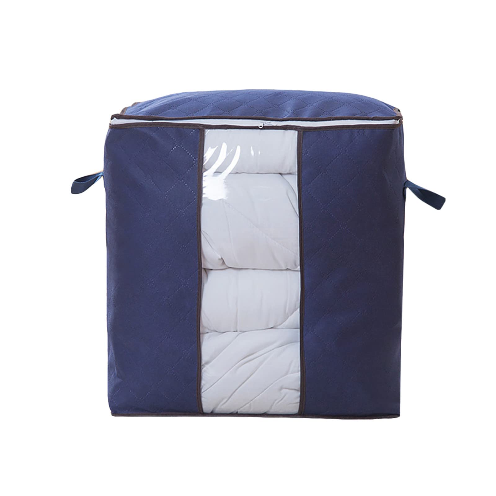 Foldable Non-Woven Storage Organizer Bag - Large Zippered Clothes & Blanket Storage Box for Home Organization | Perfect for Closet, Travel & Housekeeping