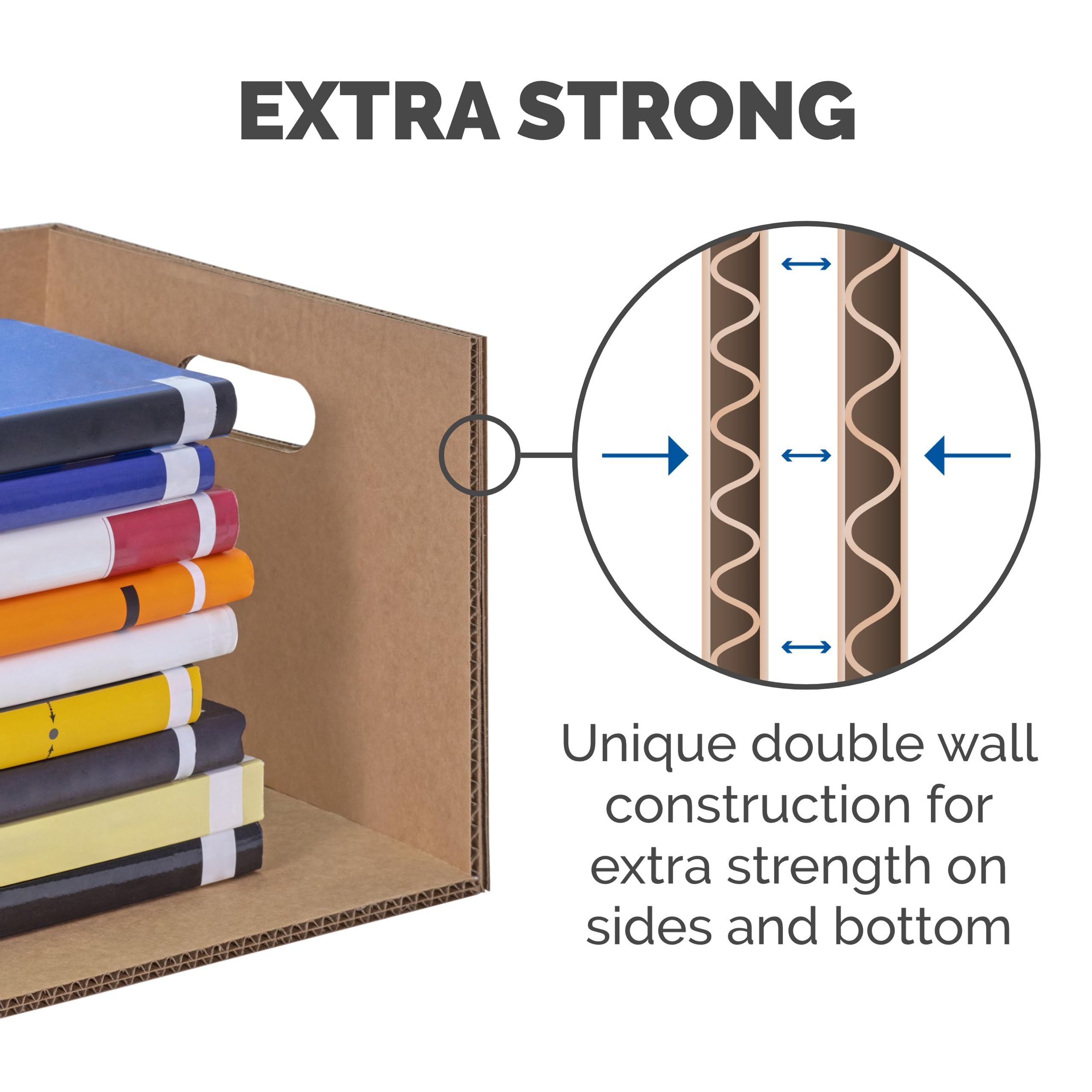Bankers Box Classic Moving Box 12 Pack Kit - Strong Reinforced Handles, Easy Tape-Free Assembly, Includes 8 Small & 4 Medium Boxes with Lids (7716401) - Perfect for Home Moving, Office Storage & Shipping Supplies