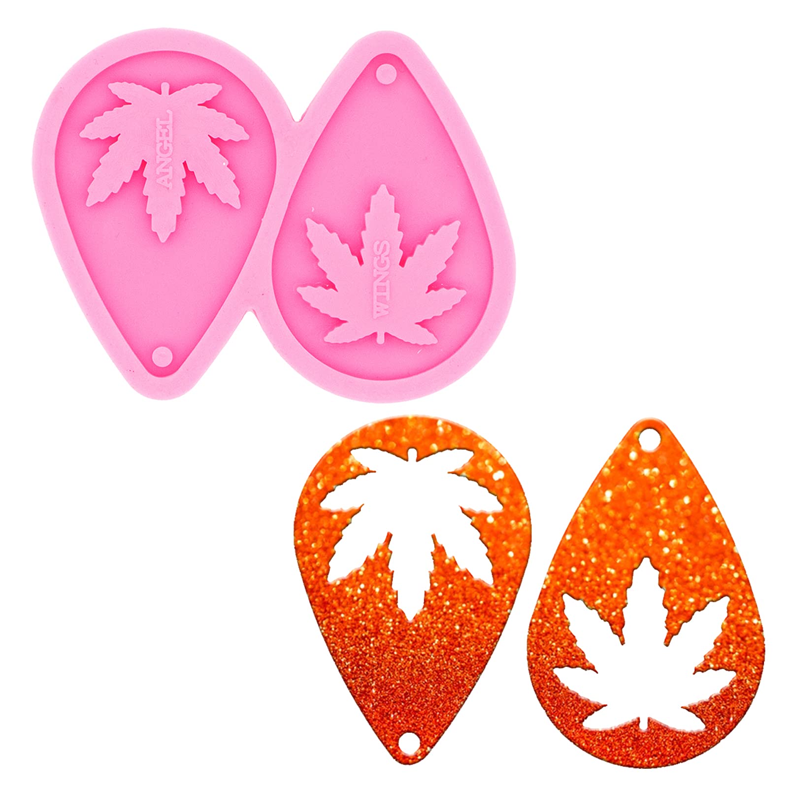 Maple Leaf Silicone Molds for Resin Jewelry Making - Large Hollow Earring Molds for DIY Epoxy Resin Casting, Keychains & Pendants - Perfect for Handmade Gifts, Women's Crafts & Fall-Themed Accessories