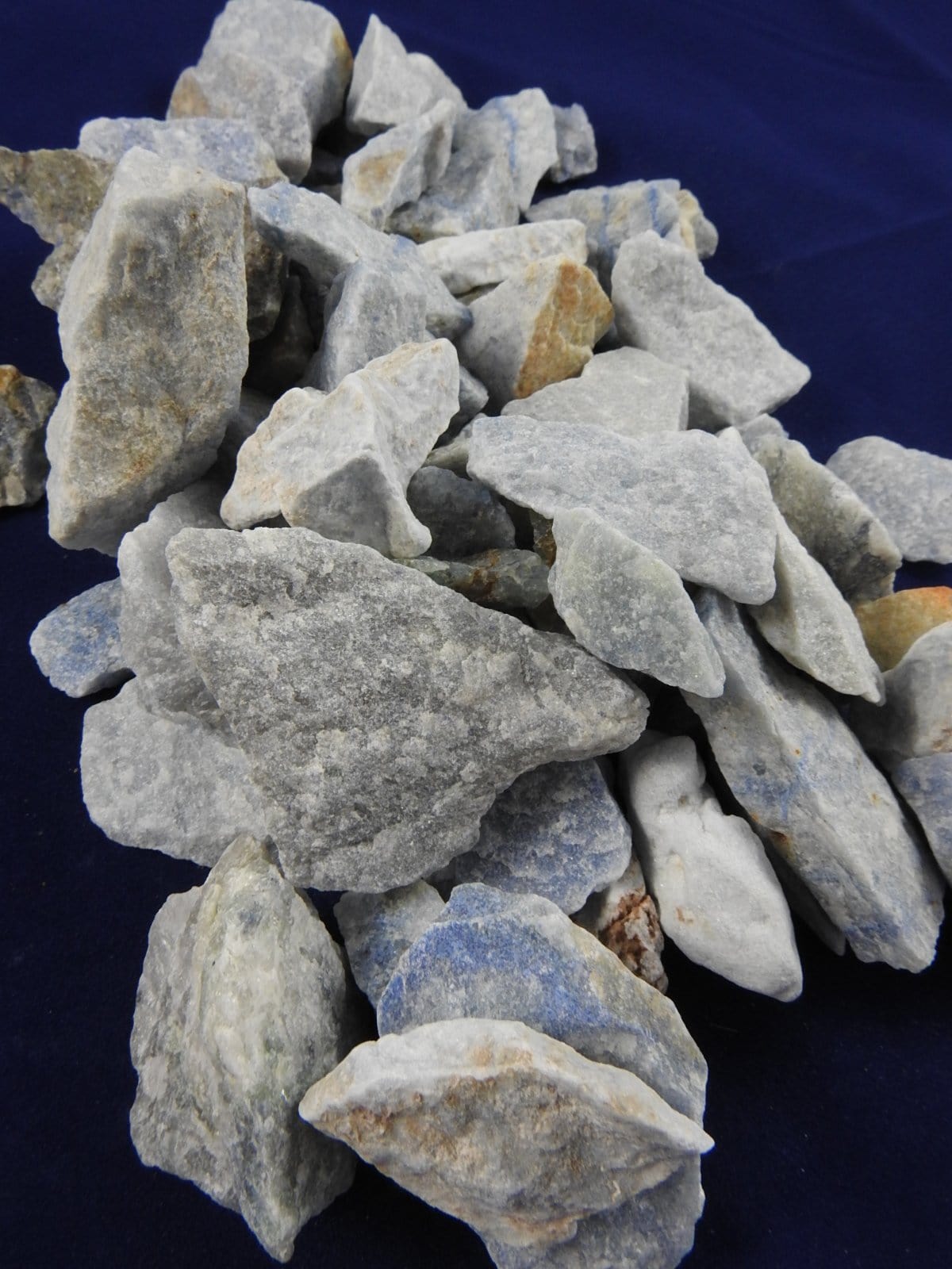 Natural Blue Quartz Rough Bulk - Raw Healing Crystals for Jewelry Making, Meditation & Home Decor (1lb) | Perfect for Energy Healing, Crafts & Crystal Collections