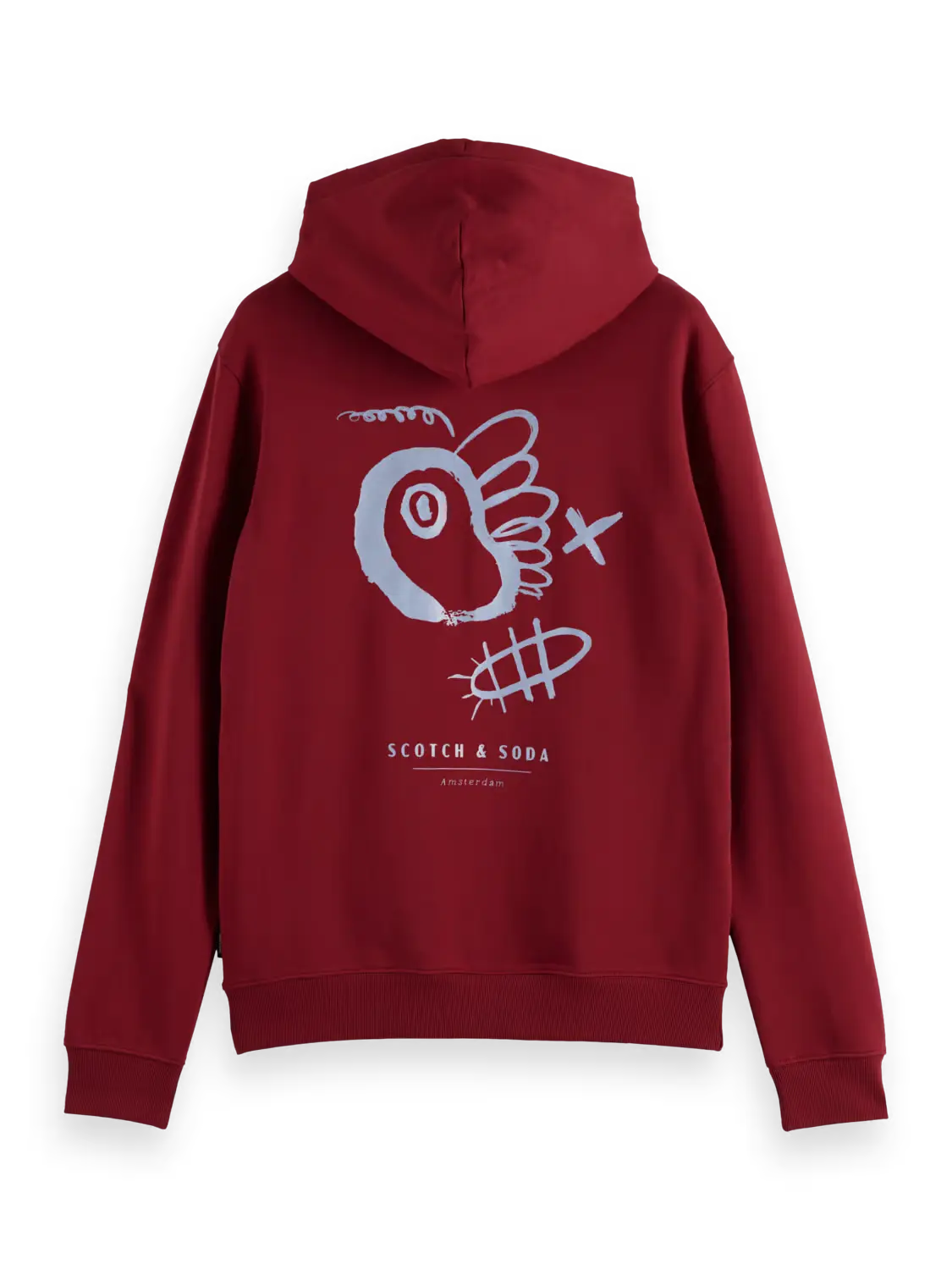 SCOTCH AND SODA Printed Artwork Hoodie - Stylish Graphic Pullover for Men & Women | Perfect for Casual Wear, Street Fashion & Everyday Comfort