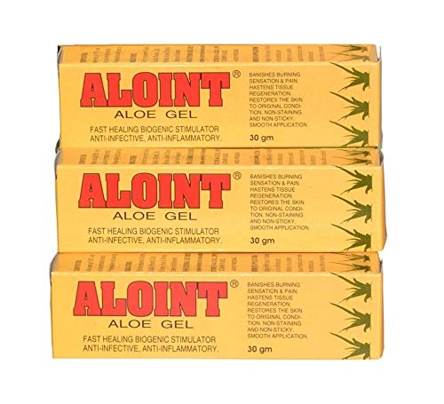 ALOINT 100% Pure Aloe Vera Gel - 3 Pack (30g Each) for Cuts, Burns, Wounds & Skin Care | Soothes Sunburn, Moisturizes Dry Skin, Relieves Itching