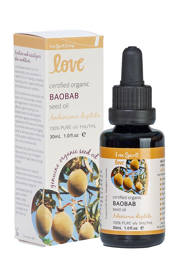 Organic Baobab Oil from South Africa - Byron Bay Love Radiant for Hair, Skin & Nails - Natural Moisturizer & Anti-Aging Solution for Dry Skin & Hair Care