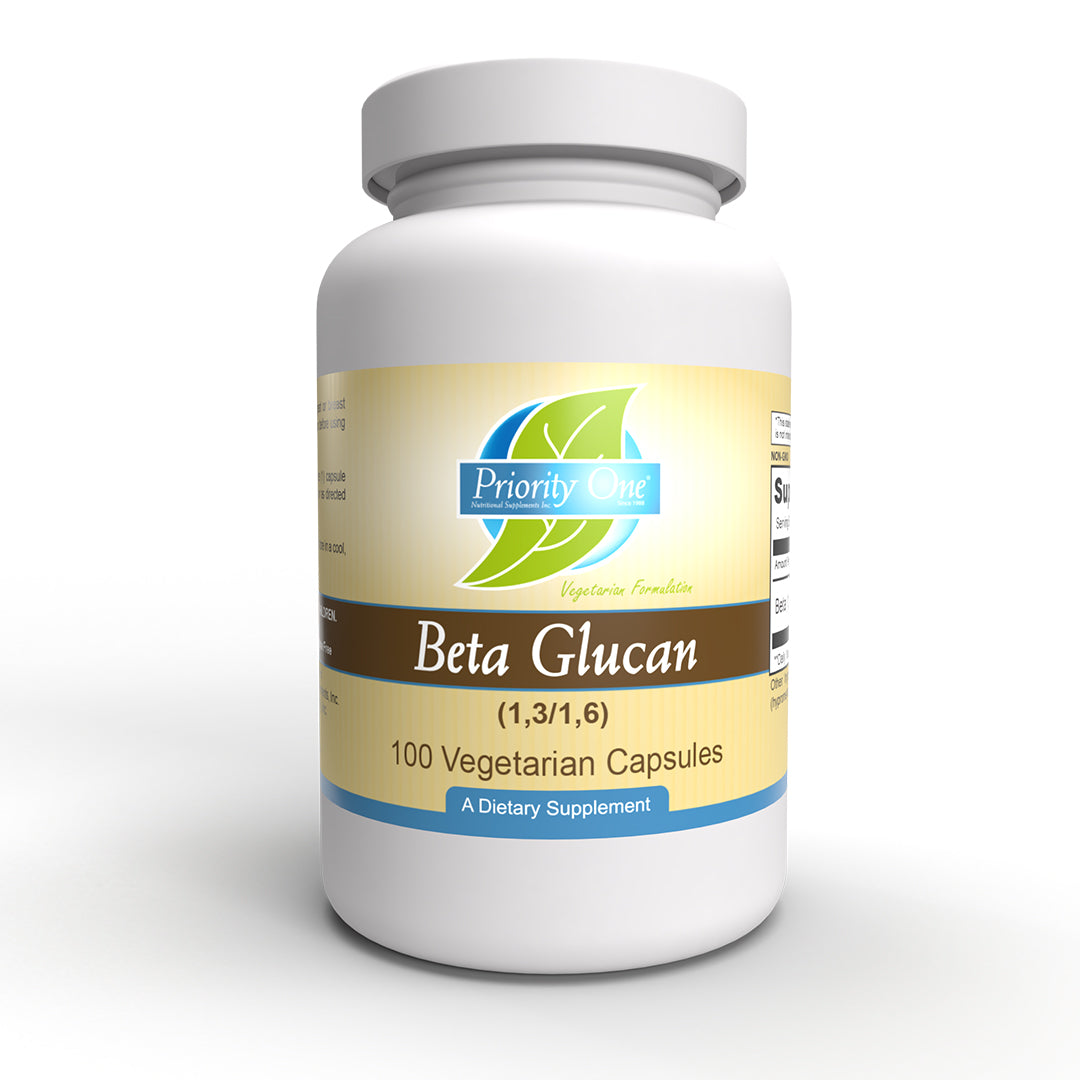 Beta Glucan 500mg - 100 Vegetarian Capsules - Immune Support Supplement - Natural Polysaccharide Compound for Immune System Boost - Perfect for Cold & Flu Season Defense