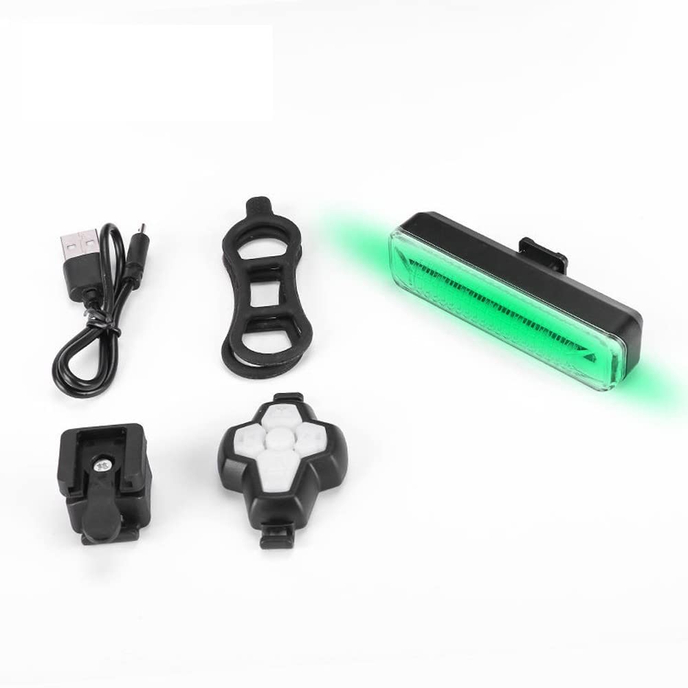 USB Rechargeable Bike Turn Signal Tail Light - Remote Control LED Bicycle Rear Warning Light for Mountain & Road Bikes | Perfect for Night Cycling, Commuting & Safety Visibility