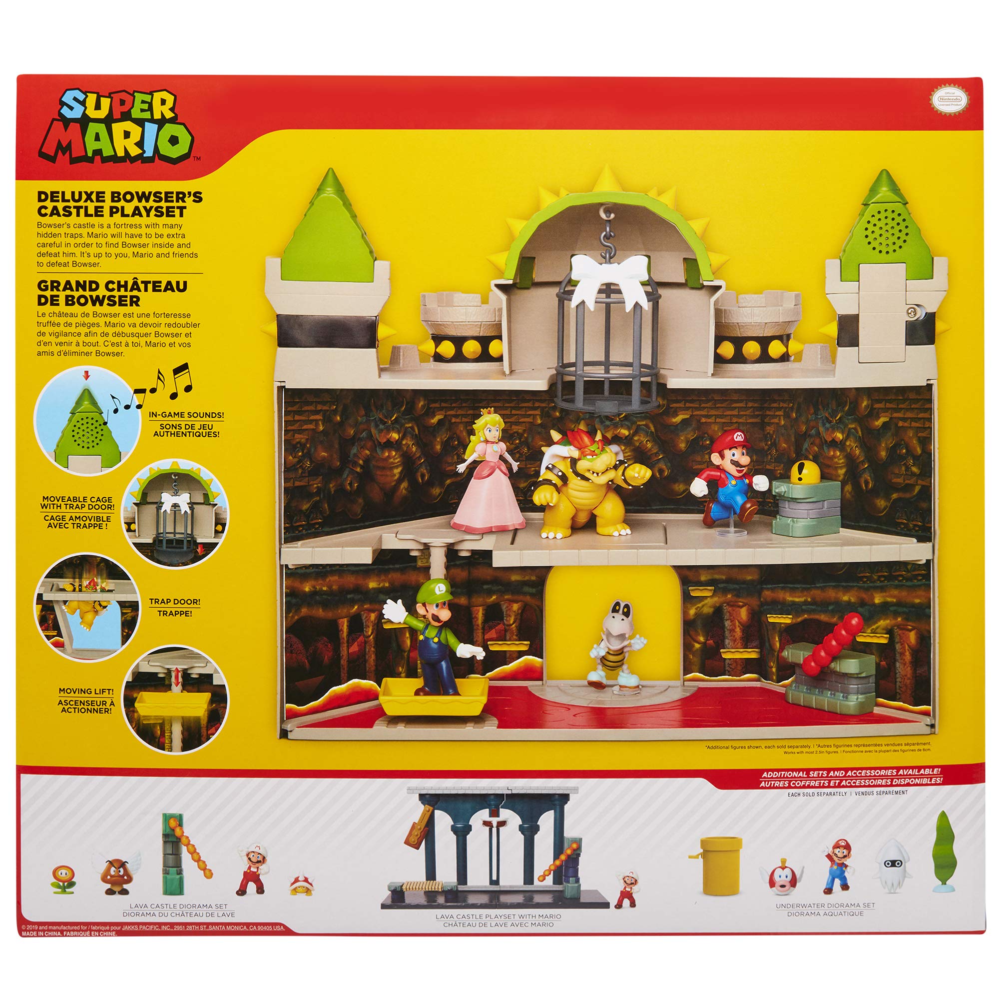 Nintendo Super Mario Deluxe Bowser's Castle Playset with 2.5