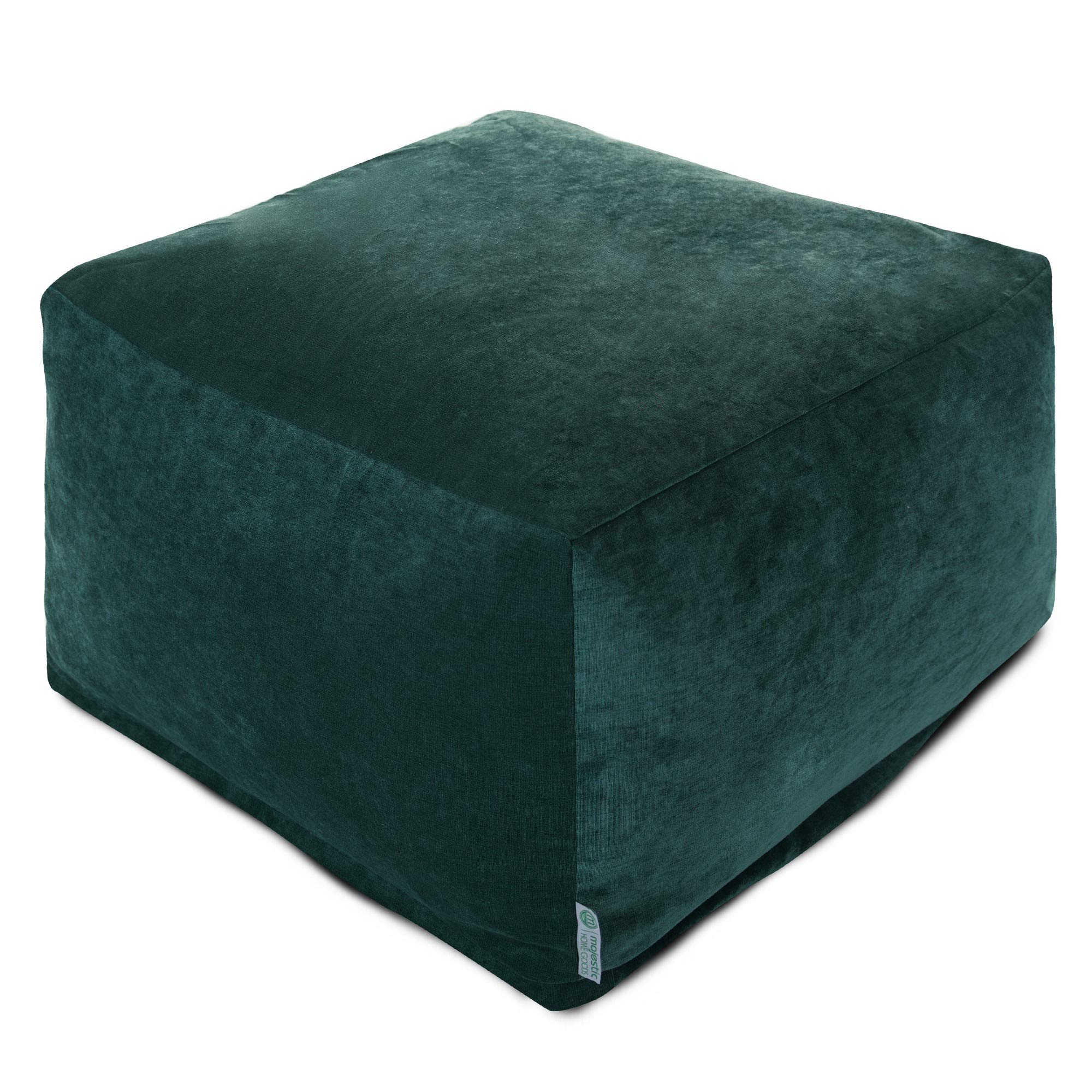 Majestic Home Goods Villa Marine Large Ottoman - Stylish Storage Ottoman with Tufted Upholstery for Living Room, Bedroom & Dorm - Perfect Footrest, Extra Seating & Hidden Storage Space