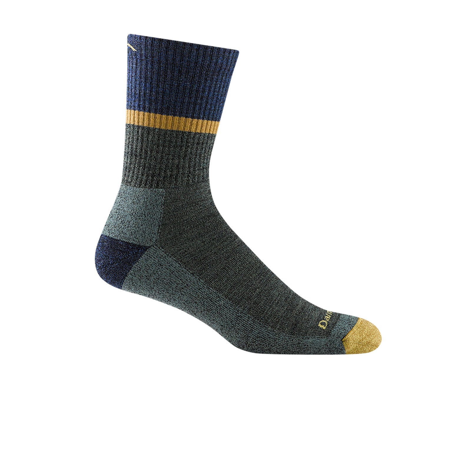 Darn Tough Ranger Midweight Micro Crew Cushioned Socks for Men - Hiking, Outdoor & Work Boot Socks - Moss Green Color