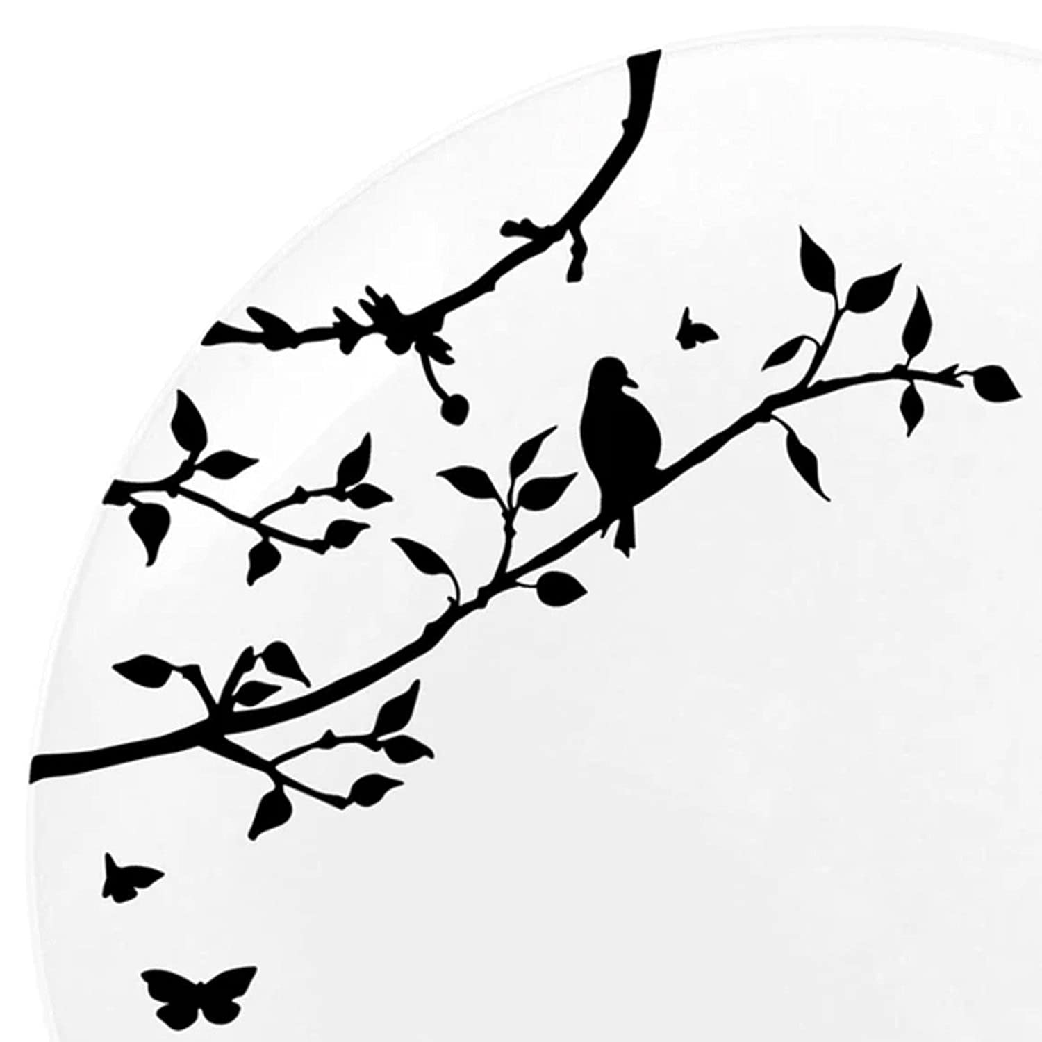 40-Piece Spring Collection White & Black Plastic Dinner Plates Set - 10 Inch Disposable Plates for Parties, Weddings, Thanksgiving - Perfect for Outdoor Picnics, BBQs & Holiday Gatherings