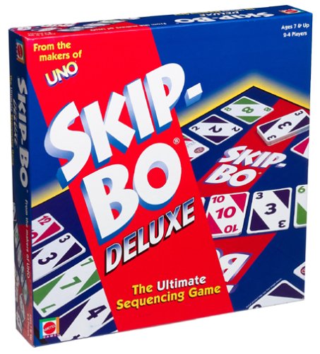 Skip-Bo Deluxe Card Game - Fun Family & Friends Strategy Game for Adults & Kids - Perfect for Game Nights, Travel & Parties