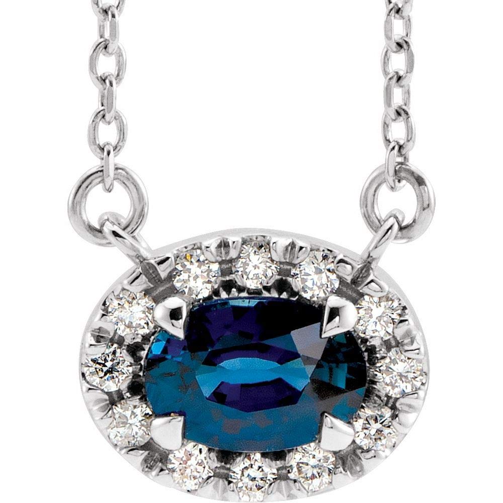 Solitaire French-Set Halo Oval Diamond Pendant Necklace - Elegant Jewelry Gift for Women, Perfect for Anniversaries, Weddings & Special Occasions