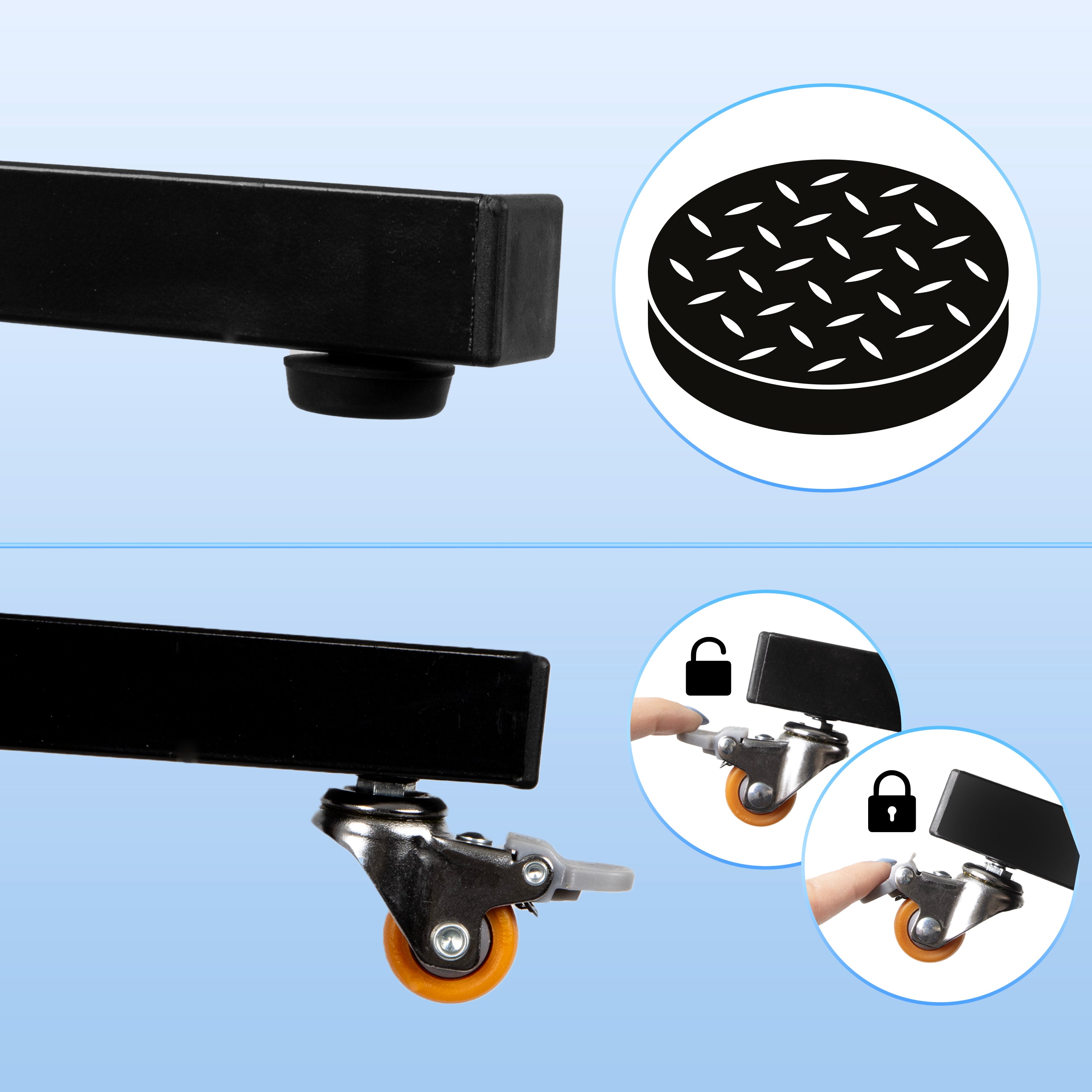 Duronic Projector Screen Accessory Kit - SFPS Replacement Parts, Tripod Hooks, Screws, Rope & Wall Mount for Home Theater & Portable Projection Screens - Includes Carry Bag for Movie Nights, Presentations & Outdoor Events
