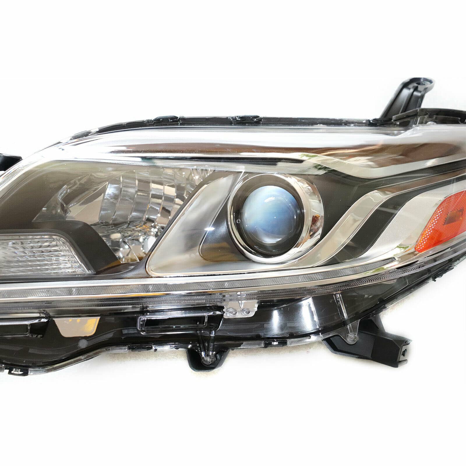 LOYALHEARTDY Headlight Assembly for 2015-2020 Toyota Sienna - Driver Side Left Front Headlamp with DRL, OEM Replacement, Clear Lens - Perfect for Night Driving & Vehicle Upgrades
