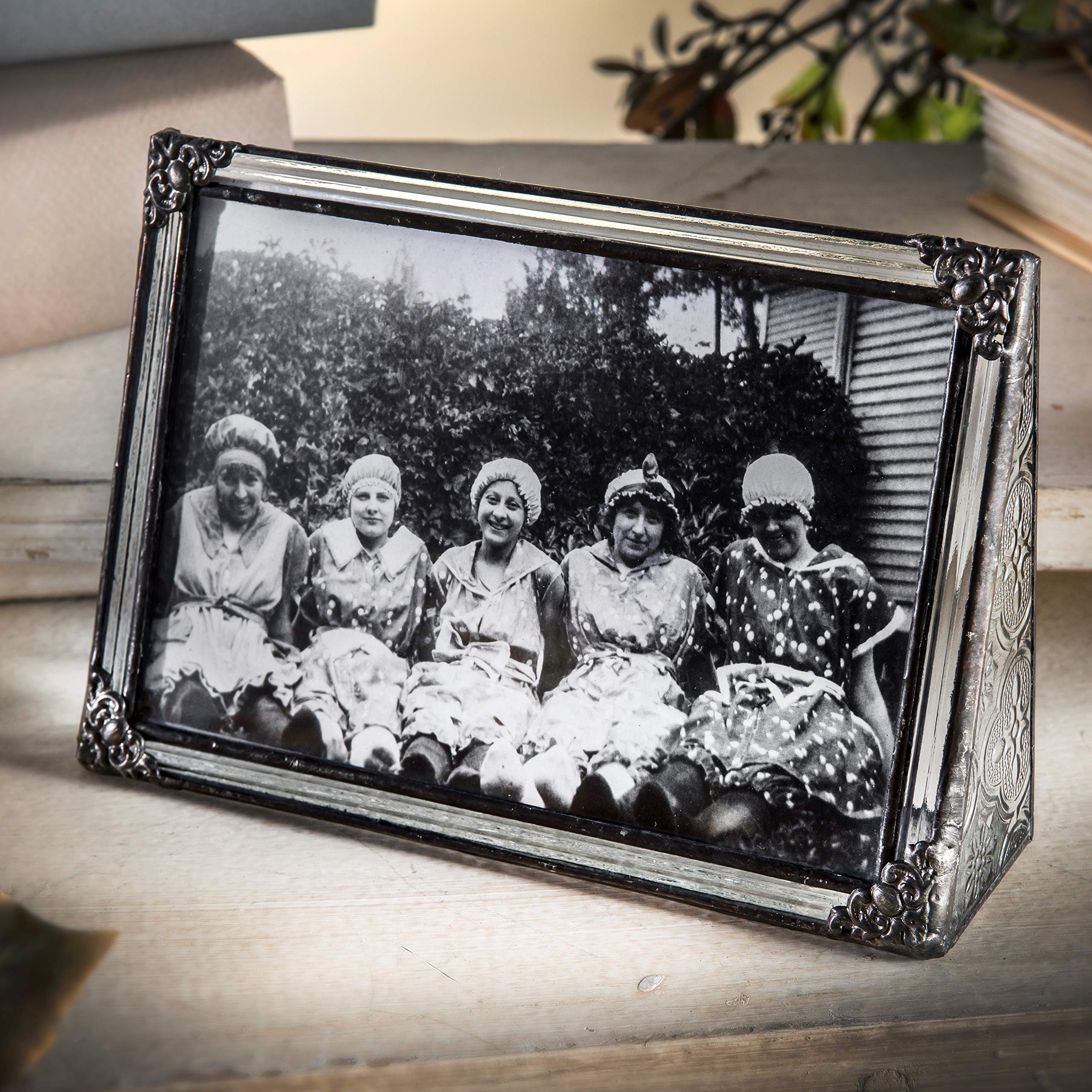 4x6 Picture Frame - Clear Glass Wedding & Family Photo Frame for Home Décor