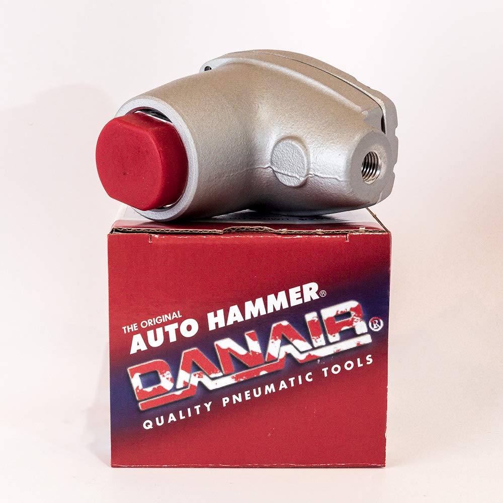 AH-15SS Danair Auto Hammer with Super Soft Red Tip - Pneumatic Palm-Held Nail Gun for Woodworking, Carpentry & DIY Projects | Perfect for Framing, Roofing & Furniture Making