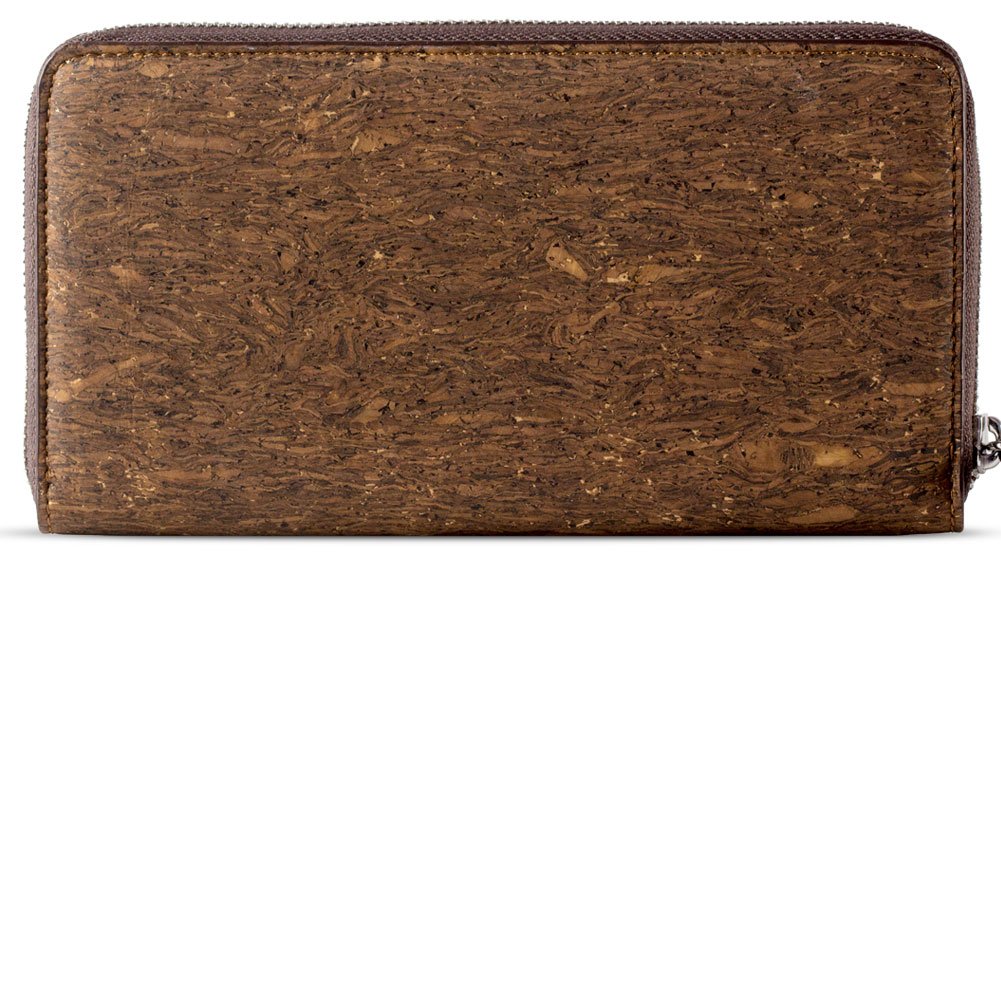 RFID Blocking Cork Long Wallet for Women – Vegan Leather Clutch Purse – Cruelty Free & Eco Friendly – Perfect for Travel, Shopping & Everyday Use