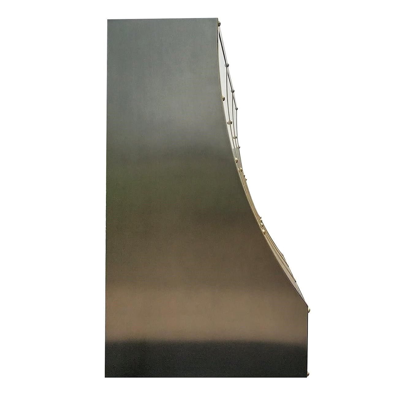 SINDA SRH9 4TR C Stainless Steel Range Hood with Sloped Design - Powerful Kitchen Ventilation for Smoke & Odor Removal - Perfect for Home Cooking, Grilling & Commercial Kitchens
