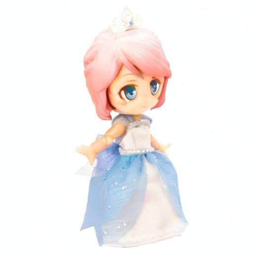 Cu-poche Friends Cinderella Non-Scale PVC Pre-Painted Action Figure - Disney Princess Collectible for Display & Photography - Perfect for Home Decor, Gift Giving & Anime Fans