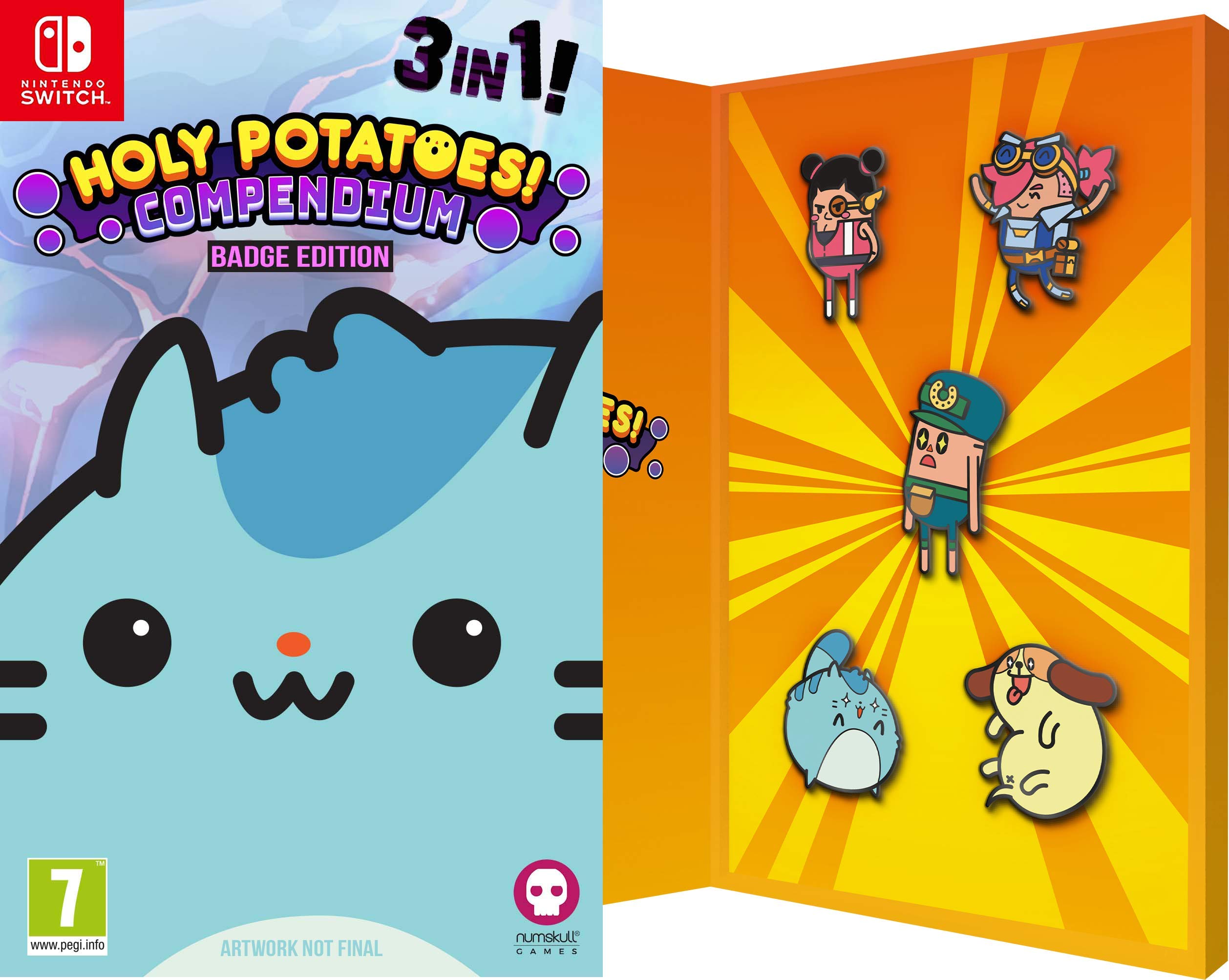 Holy Potatoes! Compendium Badge Collector's Edition - Nintendo Switch Game | Fun Adventure RPG for Casual & Hardcore Gamers | Perfect for Collectors & Potato Lovers