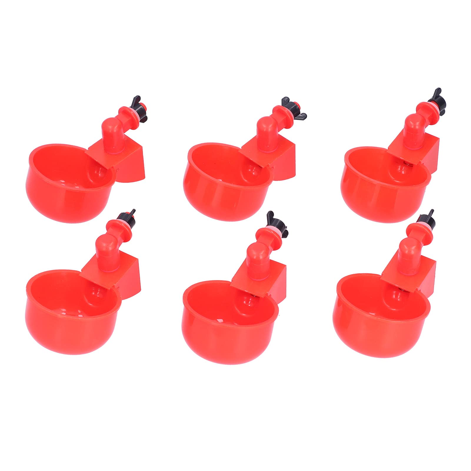 Stainless Steel Poultry Water Drinking Cups - Automatic Chicken Water Feeder with Spring for Farm, Coop, and Backyard Chicken Keeping