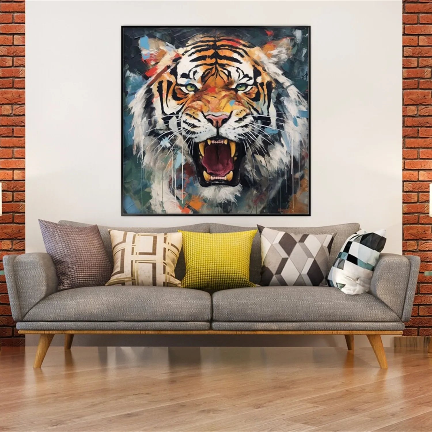 Animal Art Painting #AP082 - Handmade Canvas Wall Decor for Living Room, Bedroom & Office - Perfect Gift for Pet Lovers & Home Decor