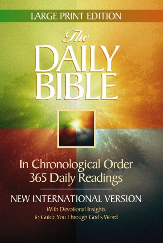 Daily Bible NIV Large Print Edition - Devotional Insights for Daily Scripture Study | Perfect for Personal Worship, Bible Study Groups & Church Services