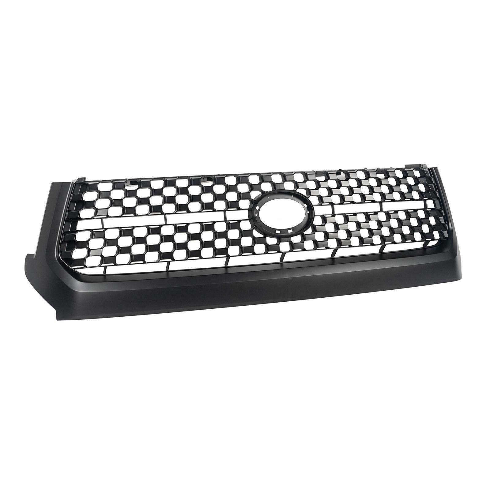 Matte Black Front Bumper Grille Replacement for 2014-2020 Toyota Tundra - Durable Aftermarket Upgrade for Off-Road & Custom Truck Styling