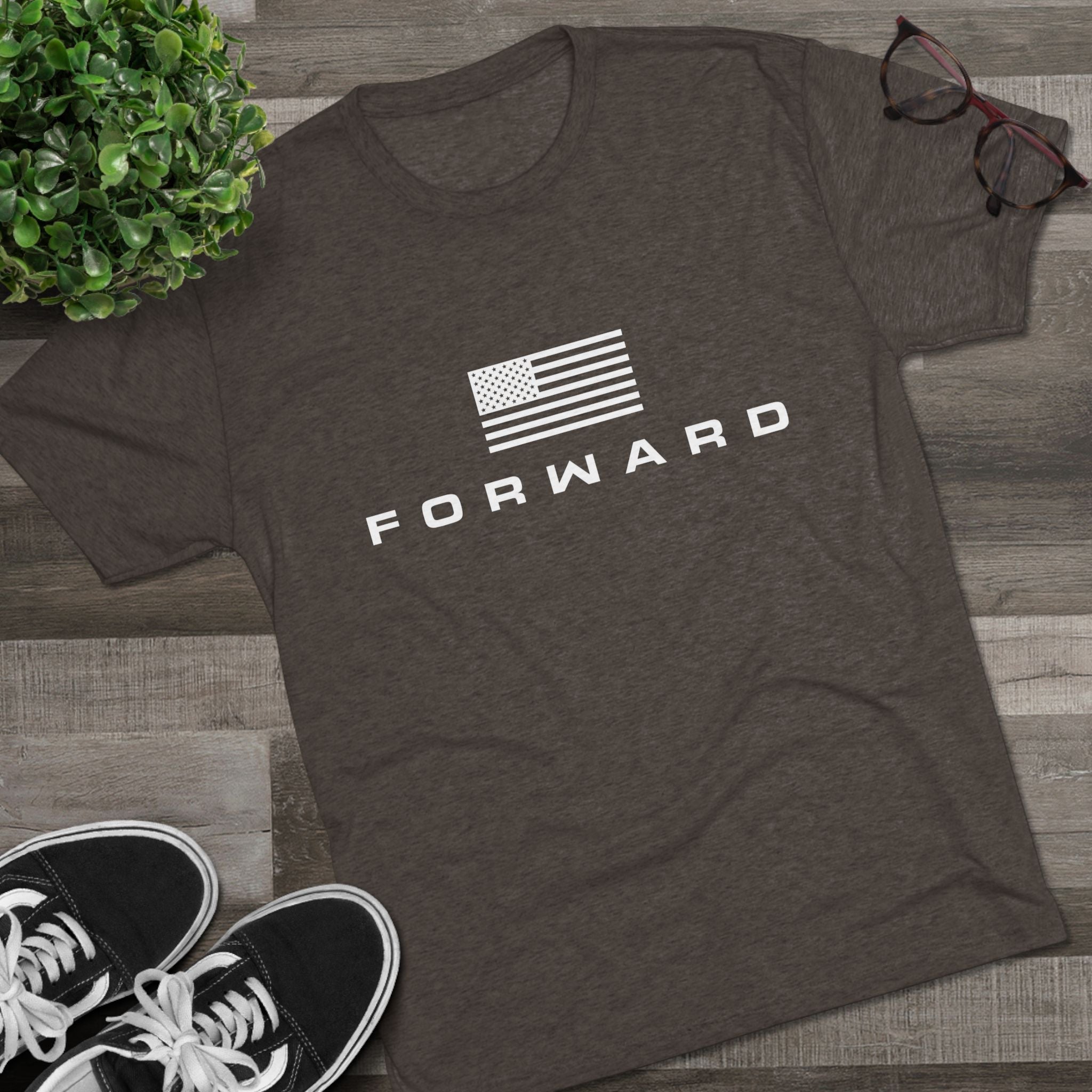 Premium Men's FORWARD Tri-Blend T-Shirt - Soft & Comfortable Crew Neck Tee for Casual Wear, Gym, and Everyday Outfits