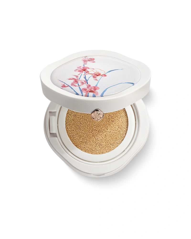Flawless Jade Breathable Longwear Cushion Foundation - Ode to Embroidery Collection | Lightweight, Buildable Coverage for All-Day Wear | Perfect for Daily Makeup & Special Occasions