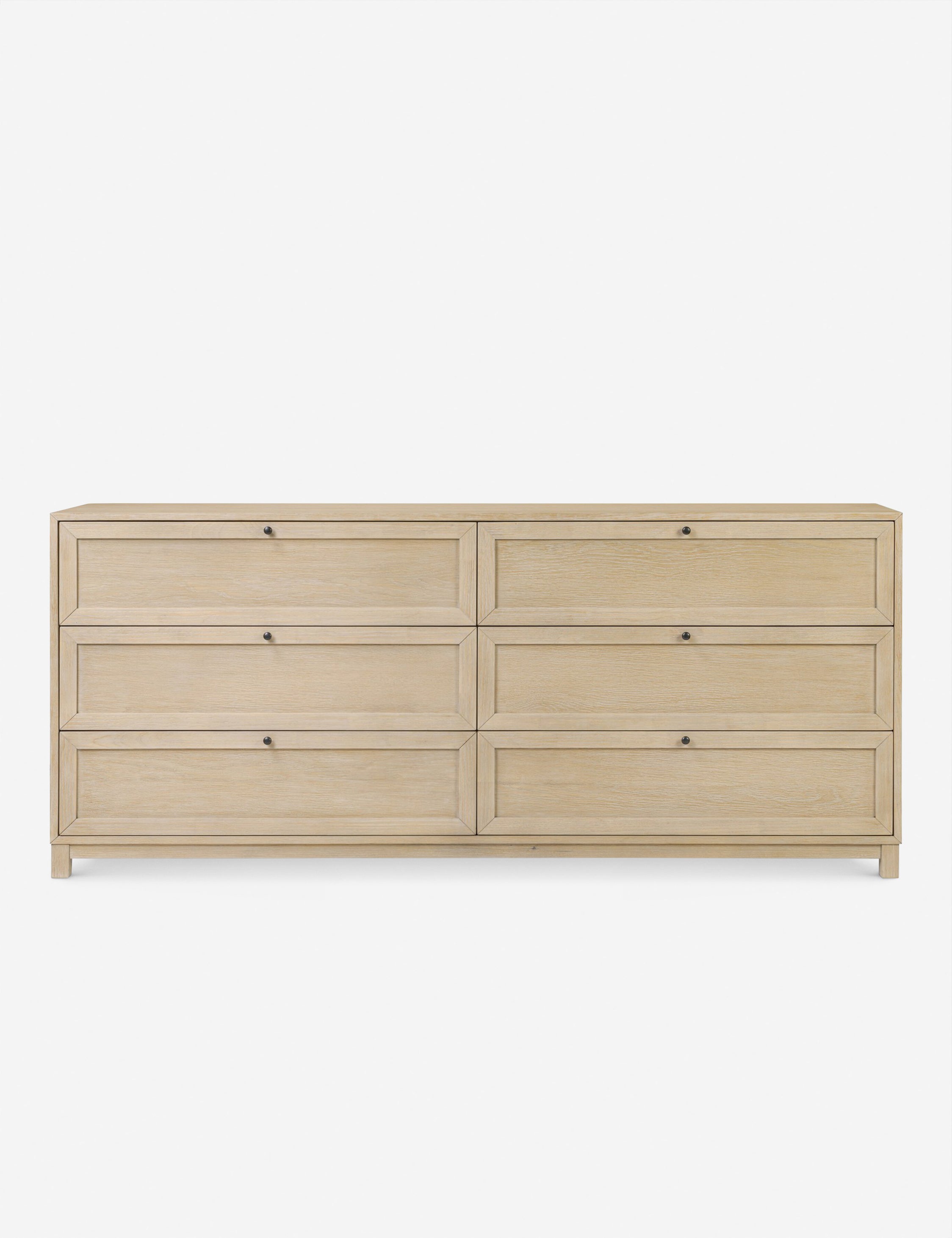 Carly 6 Drawer Dresser - Modern Wooden Chest of Drawers for Bedroom Storage & Organization | Perfect for Clothes, Linens, and Accessories