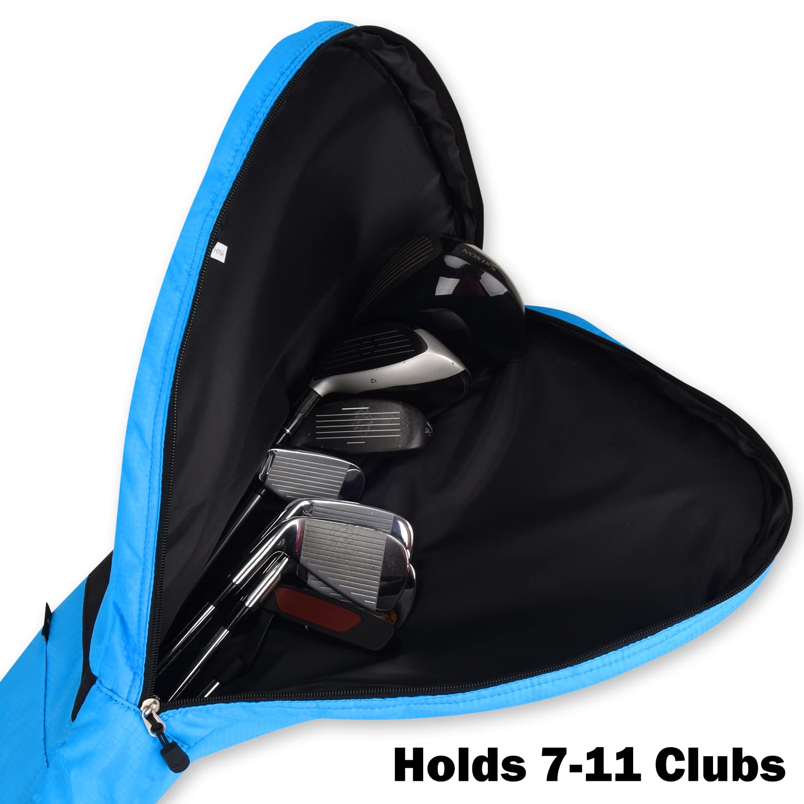 **Lightweight Big Teeth Golf Sunday Bag - Foldable Small Golf Bag for Par 3 & Driving Range Practice | Carry Shoulder Strap | Multi-Color Options | Perfect for Casual Play, Travel & Quick Practice Sessions**