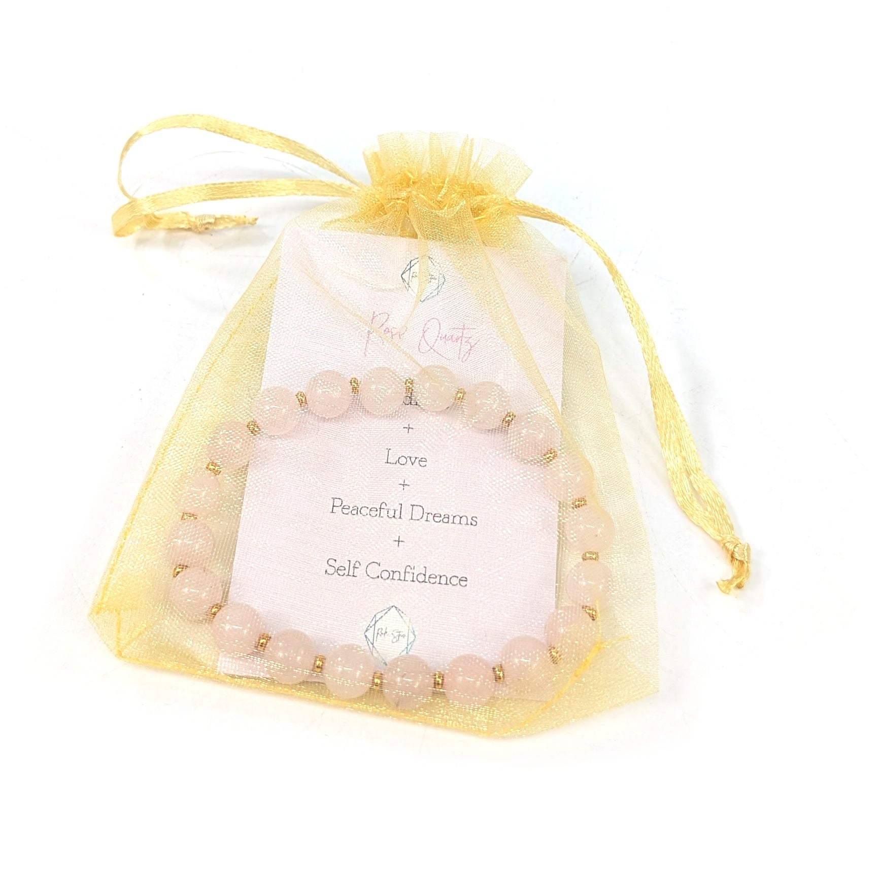 Rose Quartz Healing Bracelet for Women - Natural Stone Energy Balance & Stress Relief - Perfect for Meditation, Yoga & Spiritual Wellness