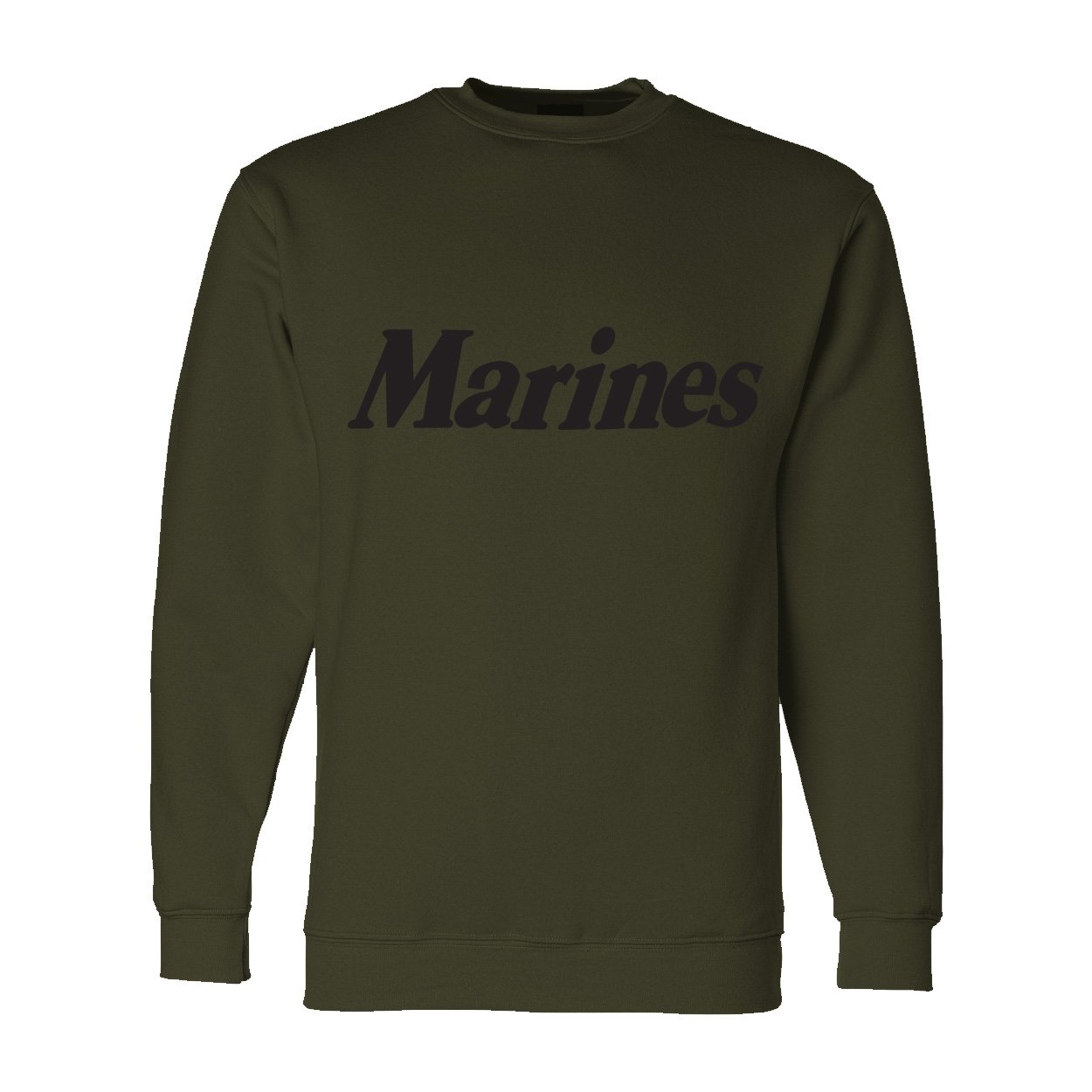 Marines Crew Neck Sweatshirt - Comfortable Casual Pullover for Men & Women, Perfect for Outdoor Activities & Relaxing at Home