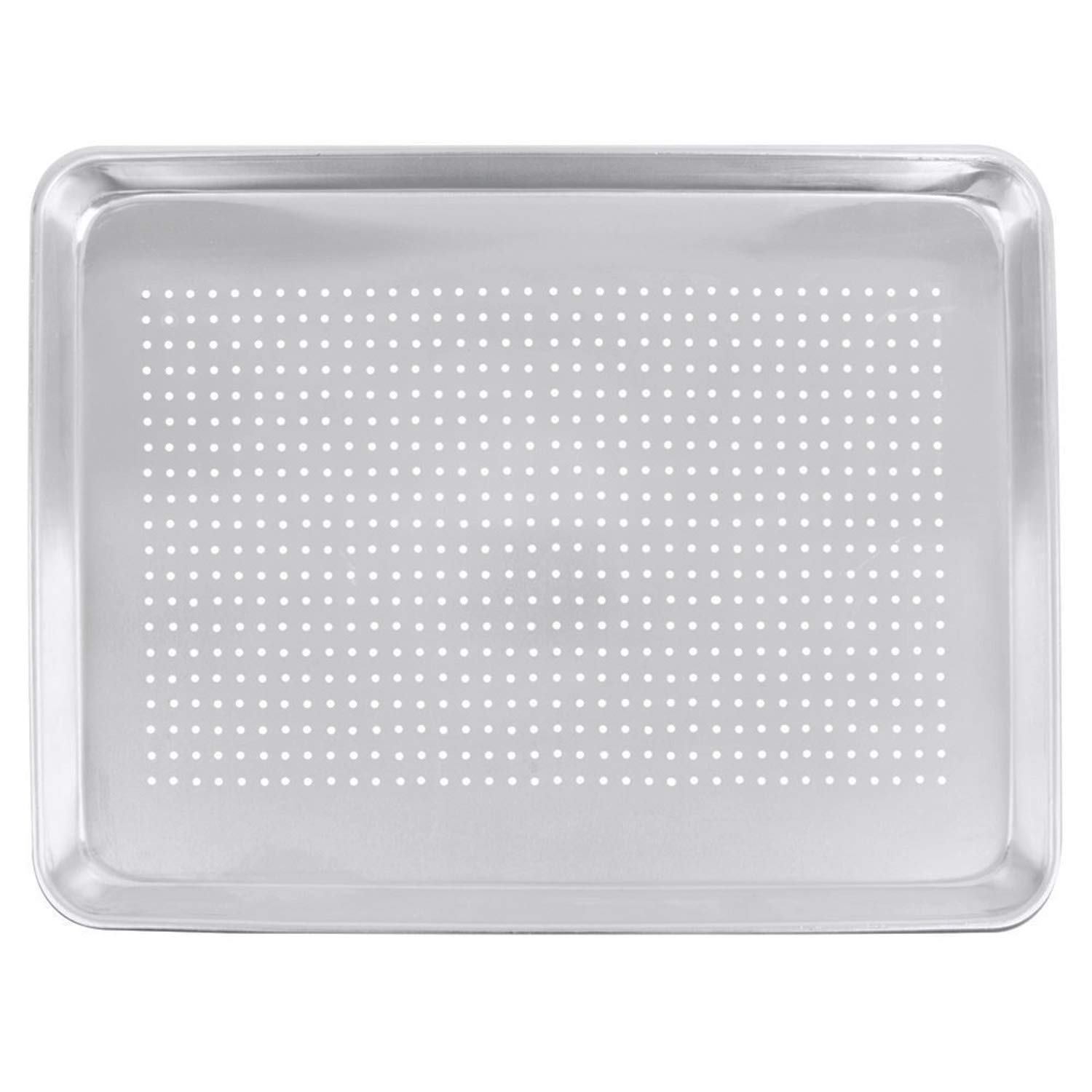 Tiger Chef 6 Pack Half Size 18x13 Inch Perforated Aluminum Sheet Pans - NSF Approved 19 Gauge Commercial Baking Pans for Cakes, Cookies & Pastries - Perfect for Bakeries, Restaurants & Home Baking